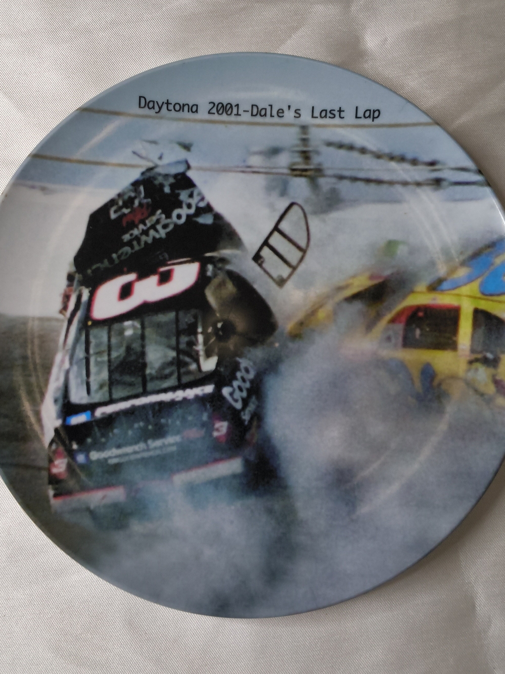 Daytona 2001 - Dale's Last Lap Commemorative Wall Art (Blue, Black)